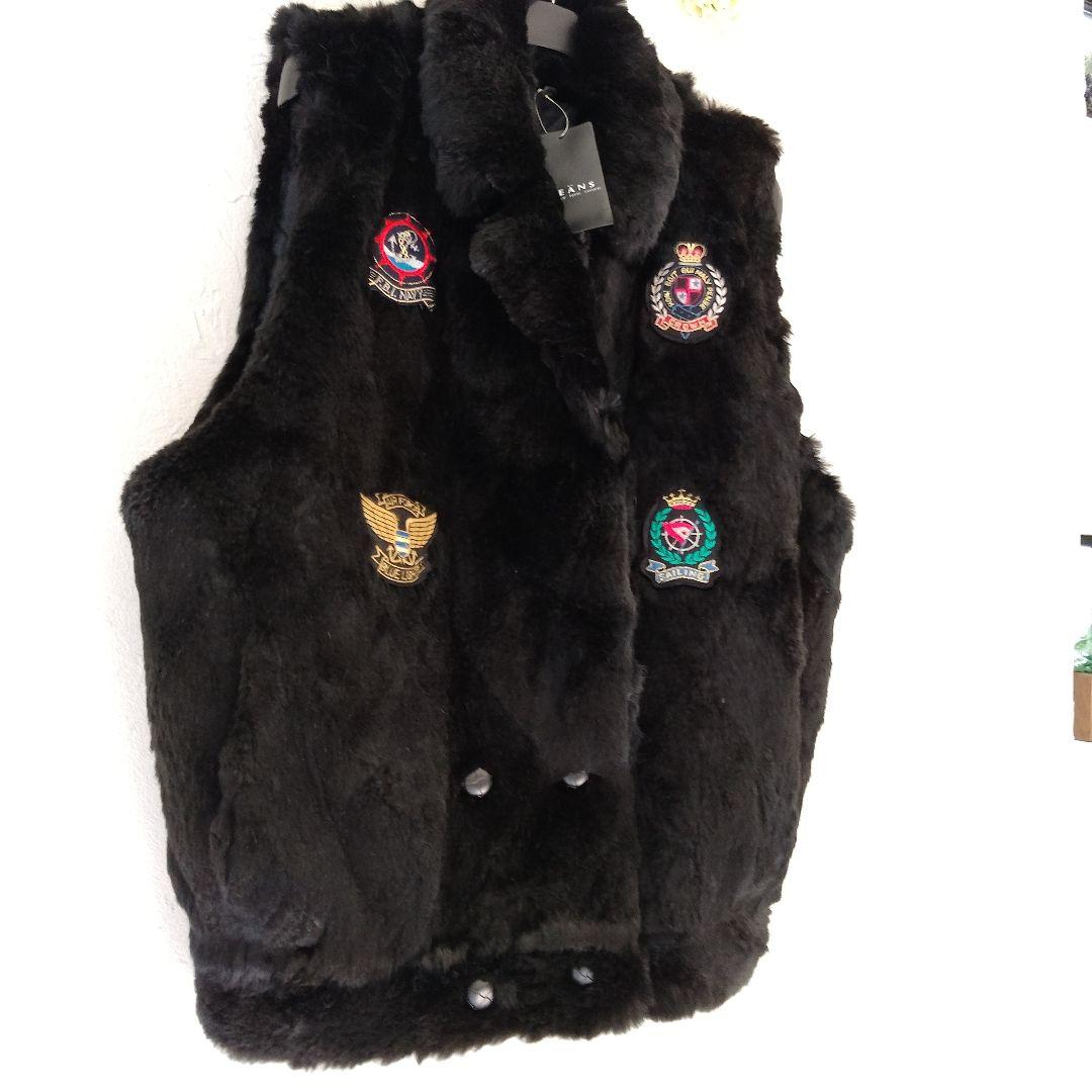 ☆星月夜☆！❣️ウィメンズOK!新品❣️ファー❣️リメイクベスト