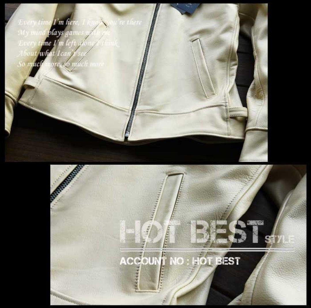 これ以上値下不可！新品【L】18万円 牛革カウハイドイタリアンレザー ジャケット