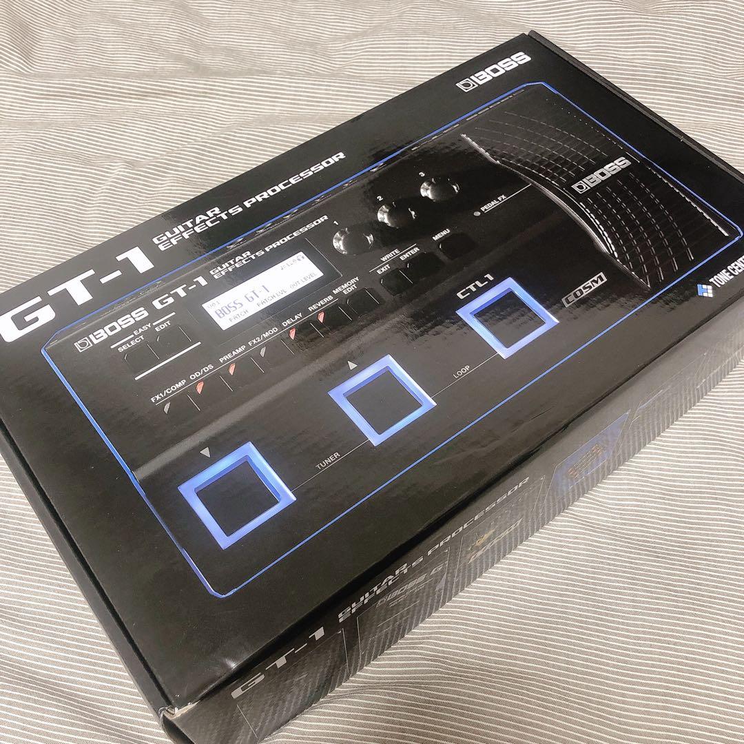 BOSS マルチエフェクター GT-1 教科書、9Vアダプタ付き