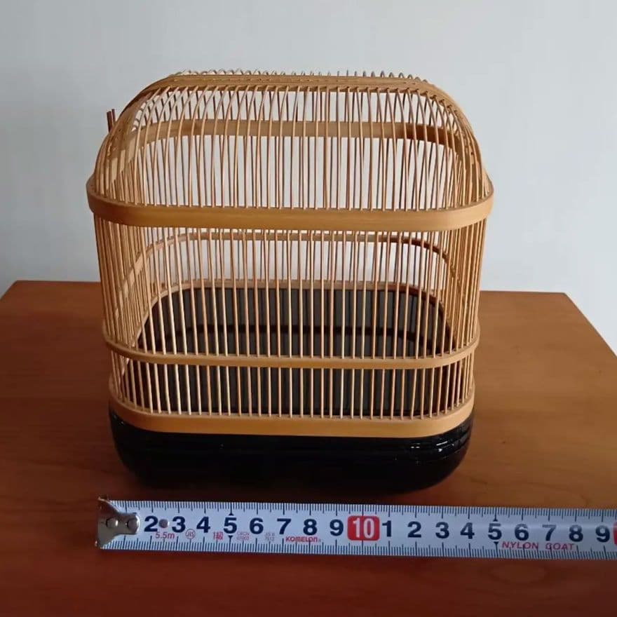 駿河竹千筋細工　竹製　虫かご　伝統工芸品　未使用