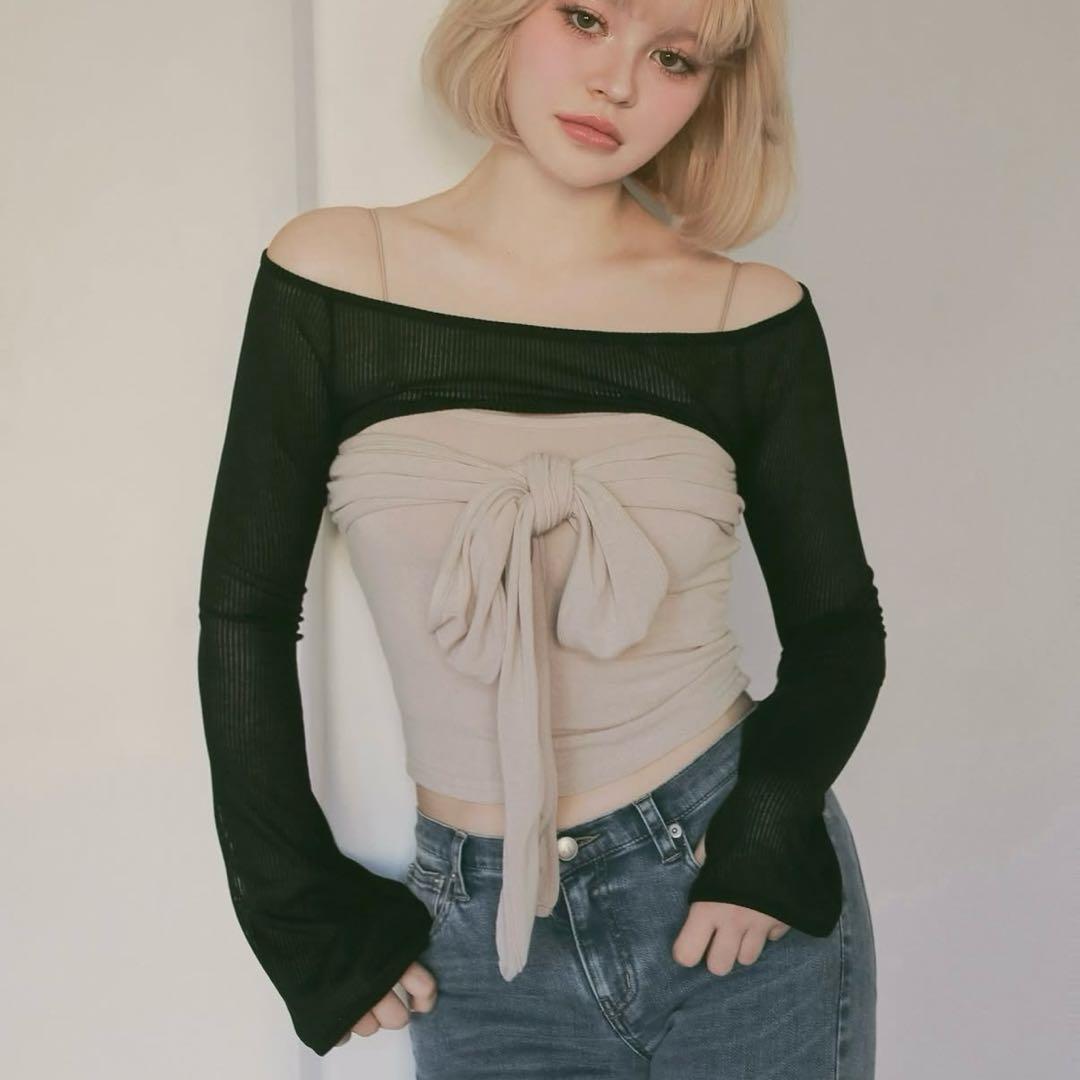 アンドマリー shayla ribbon tops