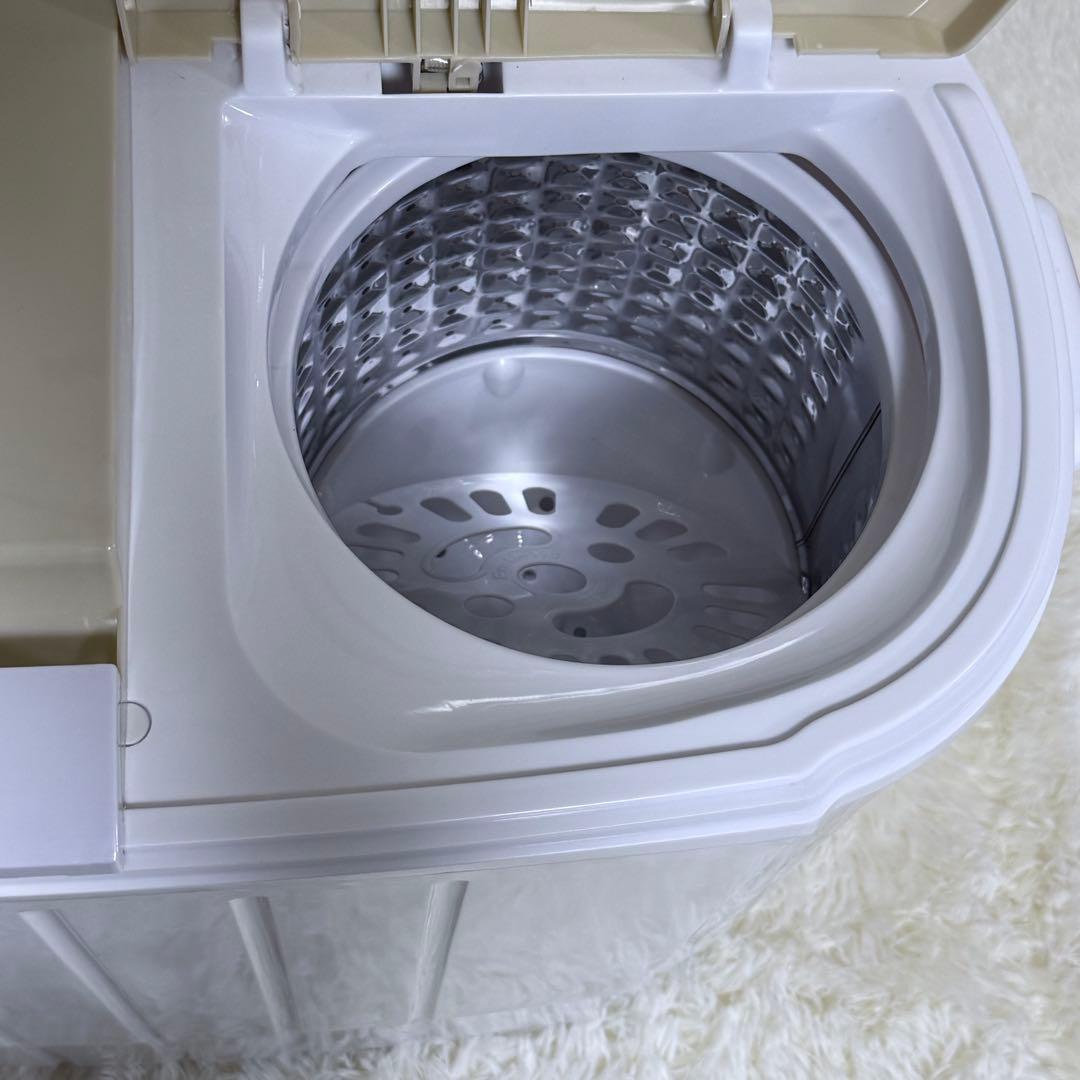 【✨️未使用品】 2025年製 ポータブル二槽式洗濯機　ホワイト