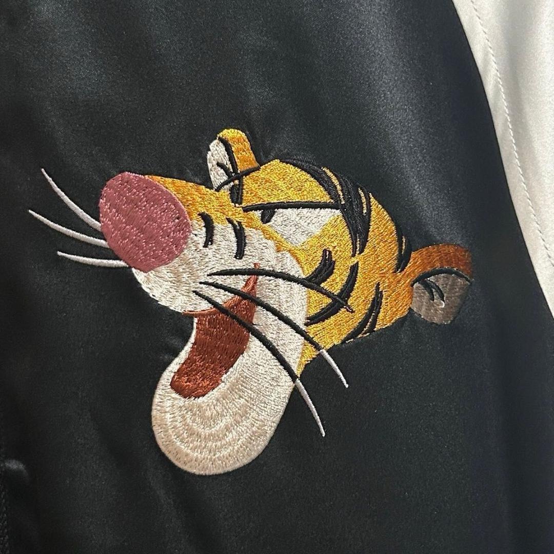 Disney ディズニー 公式 Tigger 刺繍 スカジャン メンズ　Lサイズ