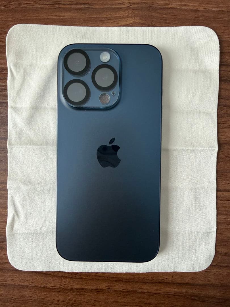 【美品】iPhone15Pro 256GB ブルーチタニウム バッテリー８５%↑