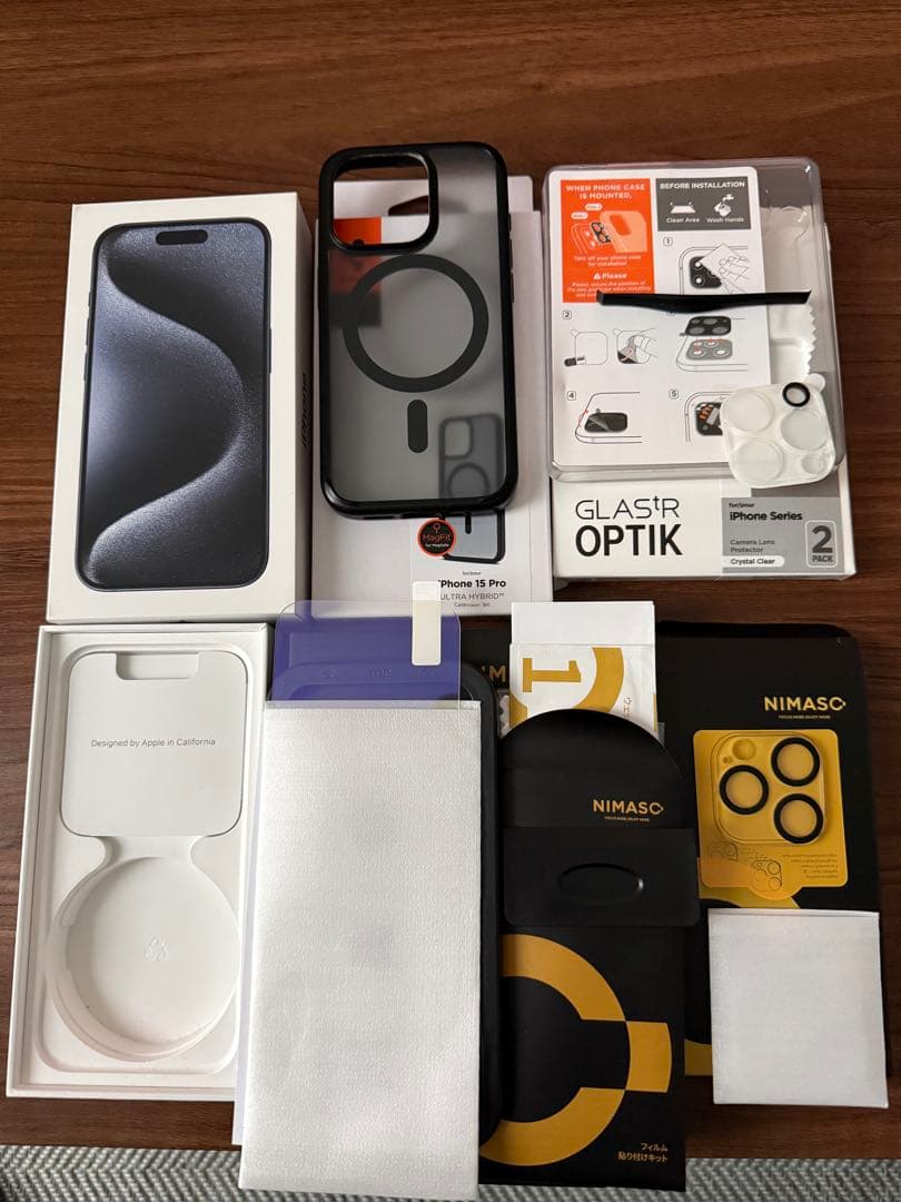 【美品】iPhone15Pro 256GB ブルーチタニウム バッテリー８５%↑