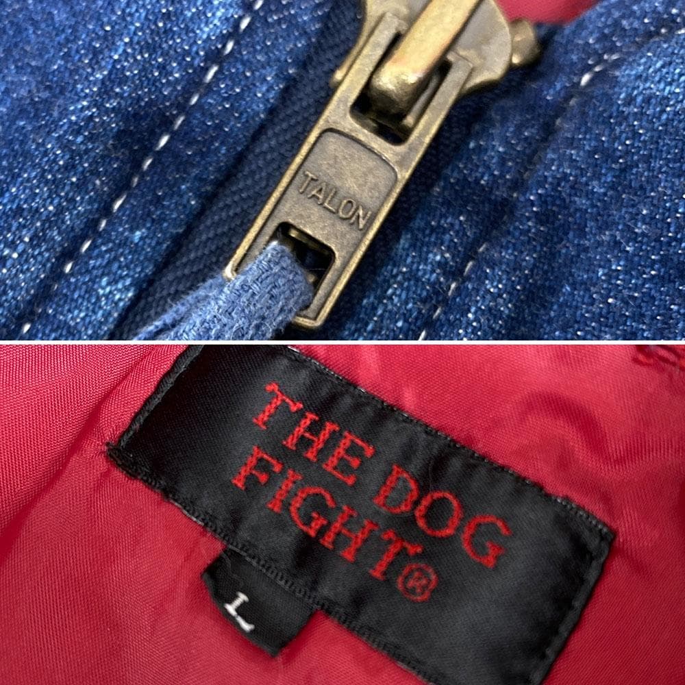 【レア】 美品 90s ドッグファイト DOG FIGHT デニム MA-1