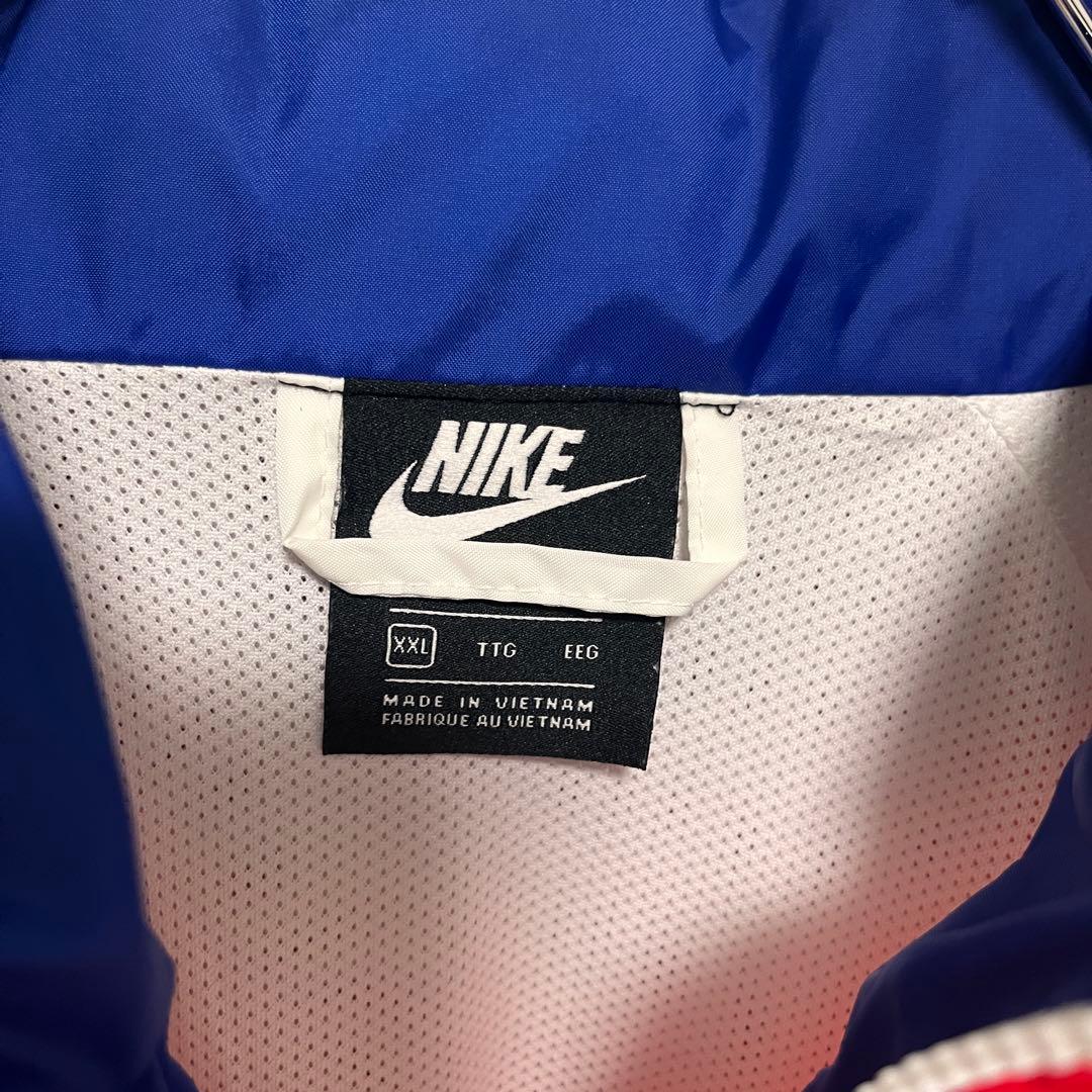 t154【美品】ナイキ 刺繍 ロゴ ナイロンジャケット 伊澤彩織 まひろ 着用