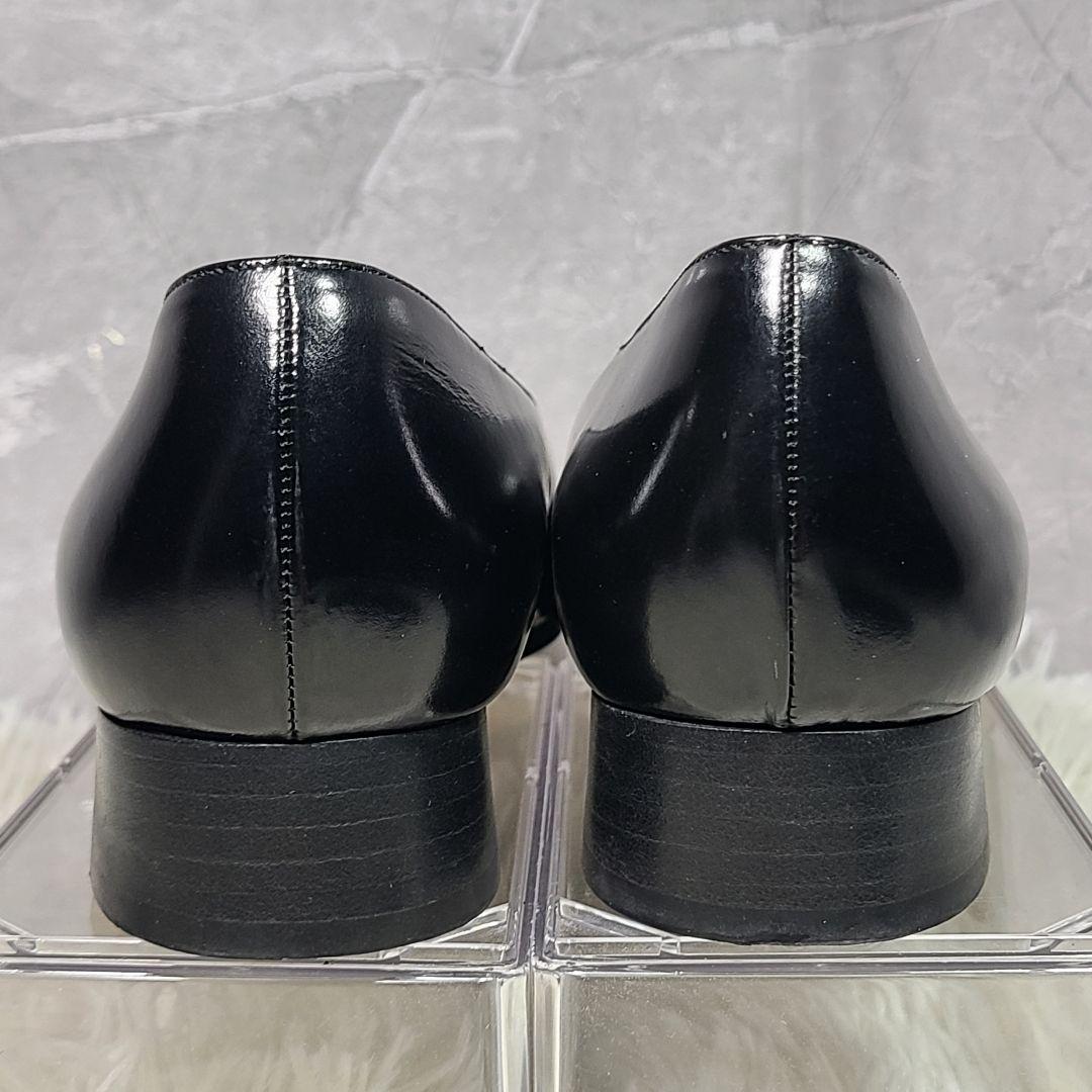 【GUCCI】ゴールド金具　スクエアトゥパンプス　ブラック