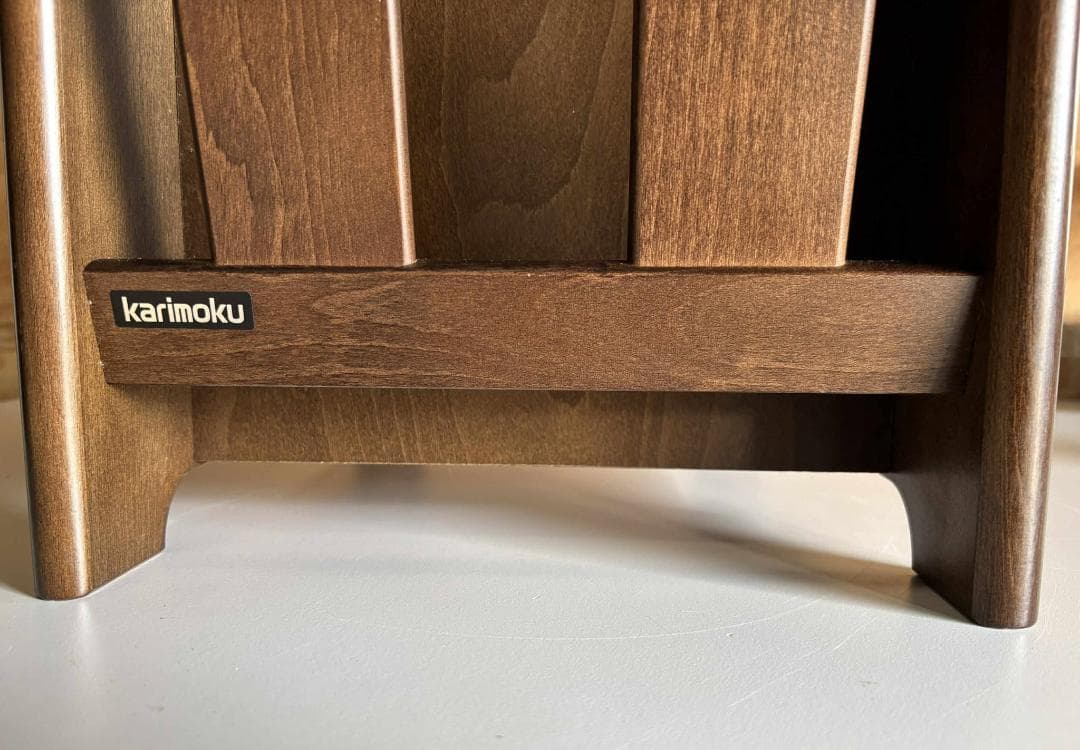 KARIMOKU カリモク 6段 スリッパ ラック 木製 オールド ヴィンテージ