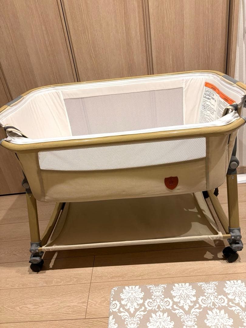 SINDurumer 3IN ベビーベッド キャスター付き