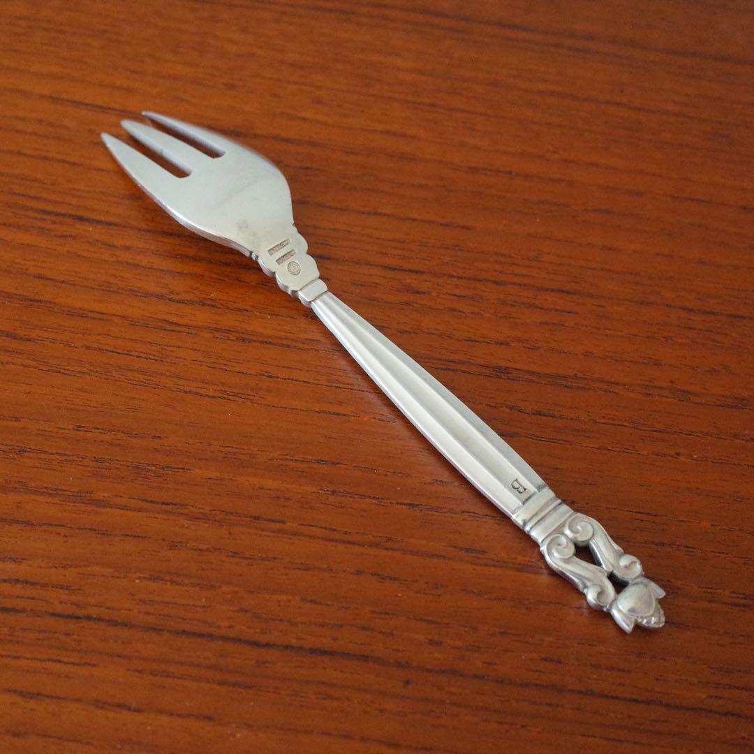 ジョージジェンセンAcornフィッシュフォーク/サラダフォーク/シルバーフォーク