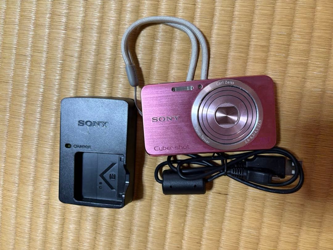 SONY デジタルカメラ ピンク 充電器 バッテリー、SD サイバーショット