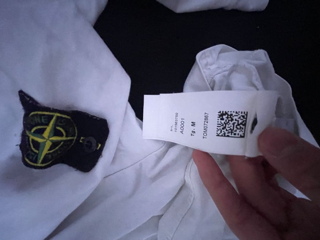 STONE  ホワイト長袖Tシャツ