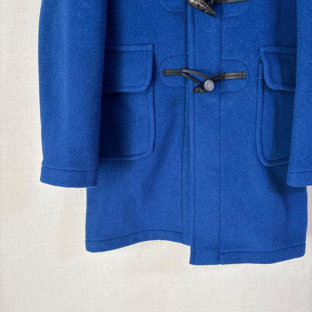 LONDON TRADITION ウール メルトン ダッフルコート ブルー 青