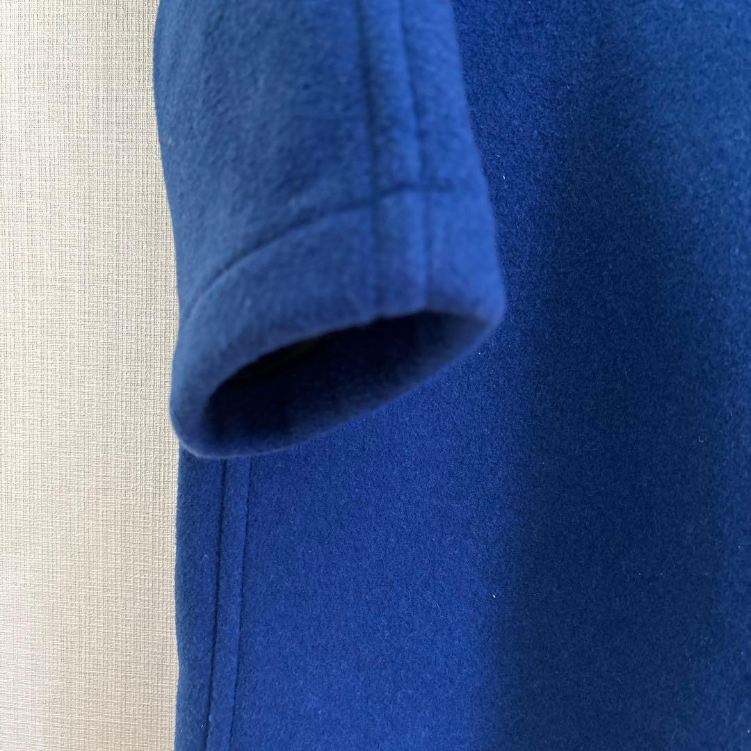 LONDON TRADITION ウール メルトン ダッフルコート ブルー 青