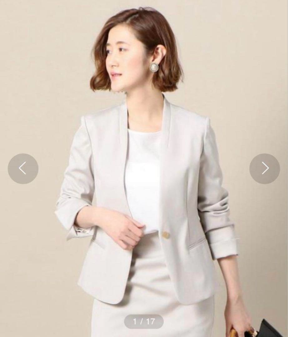 BEAUTY&YOUTH ノーカラーパンツスーツ