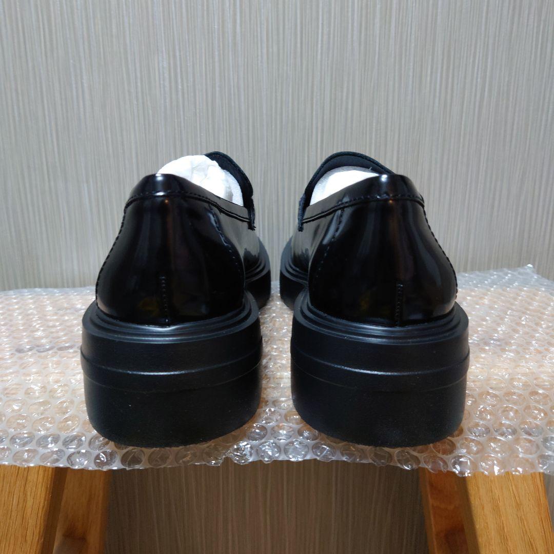 新品未使用 スタッカート ダイス タンクソール ローファー 24.5cm 黒