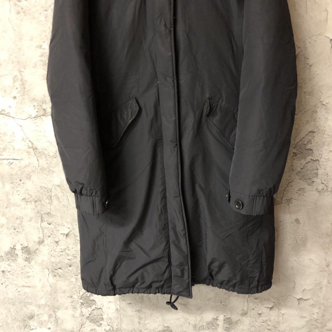 刺繍　肩ロゴ　ブラック　M ザノースフェイス　中綿　ナイロンコート