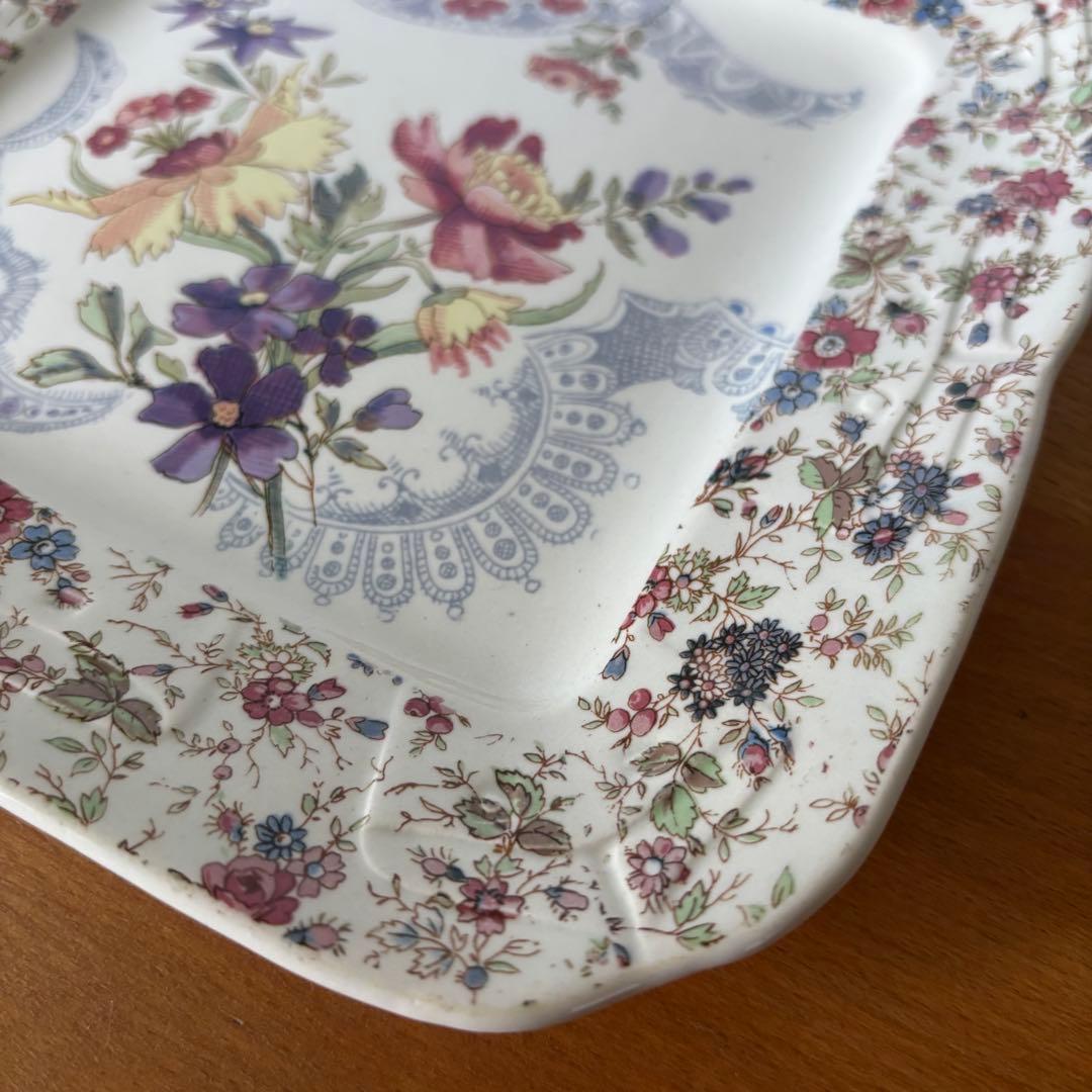 サルグミンヌ ラヴァリエール 平皿 フランスアンティークLavalliere