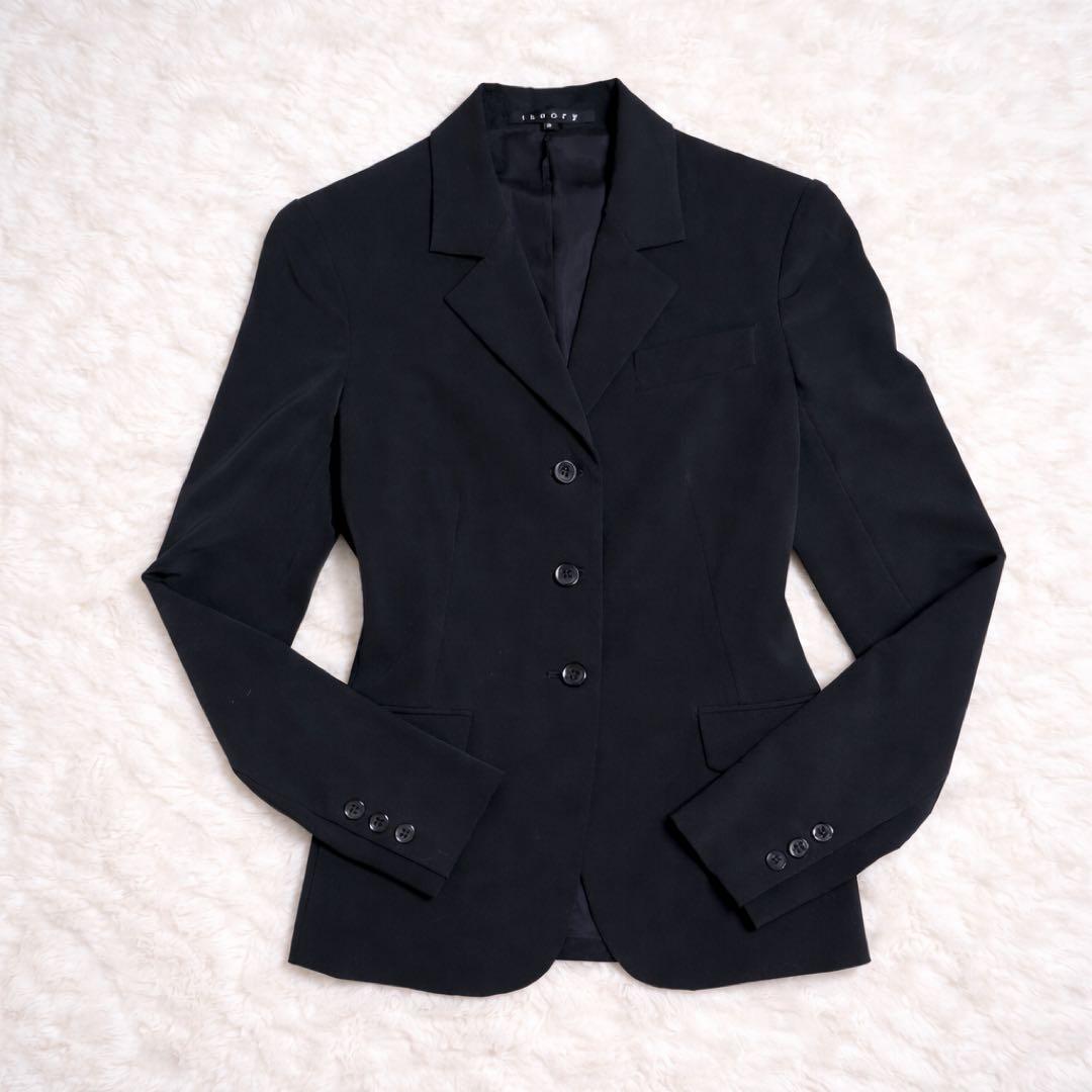【美品】 Theory スーツ セットアップ パンツスーツ フレアパンツ M