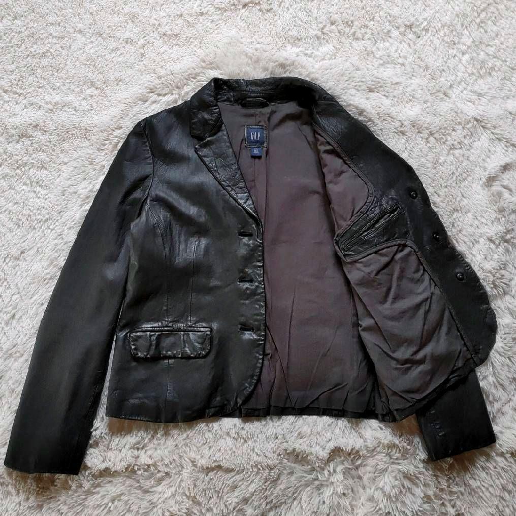 OLD GAP ギャップ 本革 羊革 レザージャケット テーラードジャケット