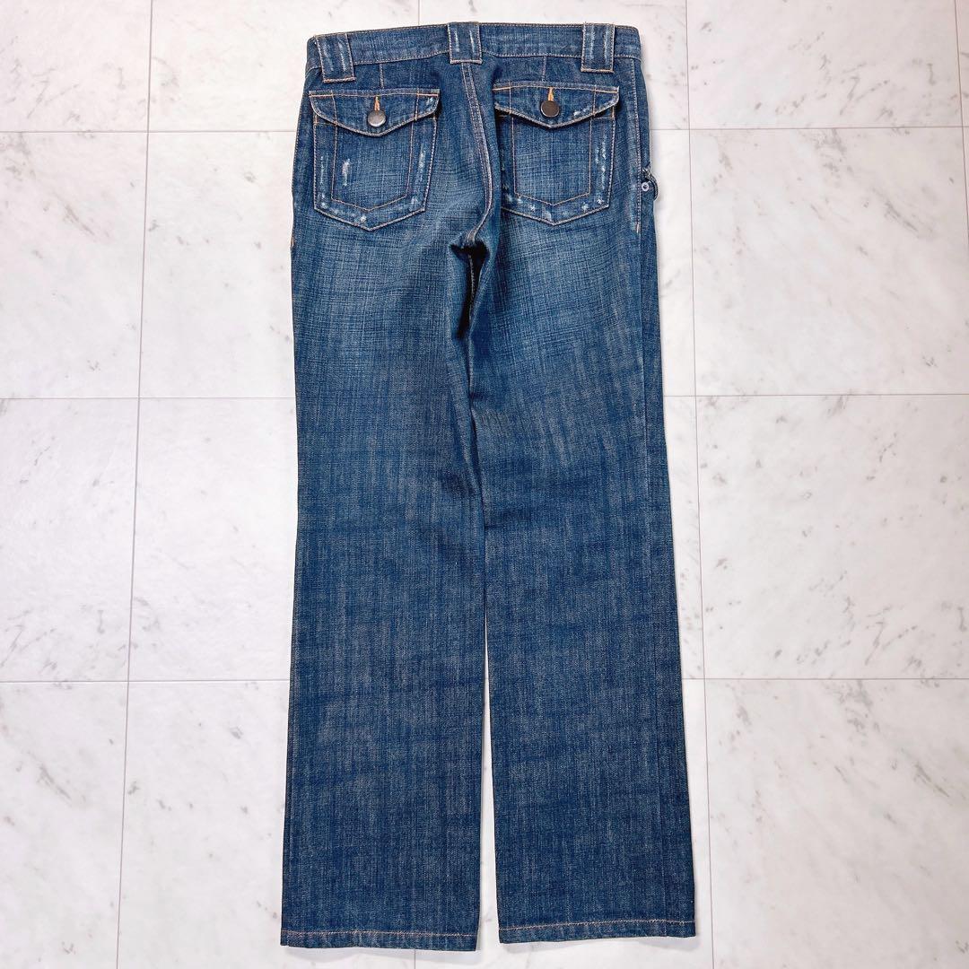 トリココムデギャルソン ダメージ加工 デニム パンツ S AD2004