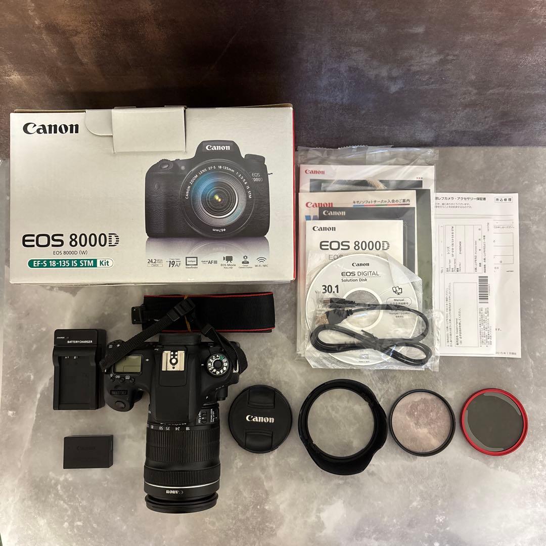 【極上・完動品】Canon 8000D EF18-135mm wifi機能あり