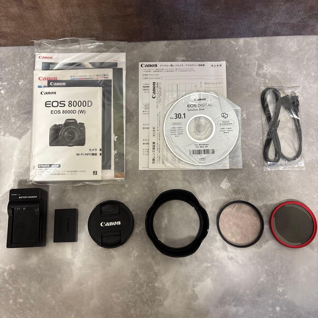 【極上・完動品】Canon 8000D EF18-135mm wifi機能あり