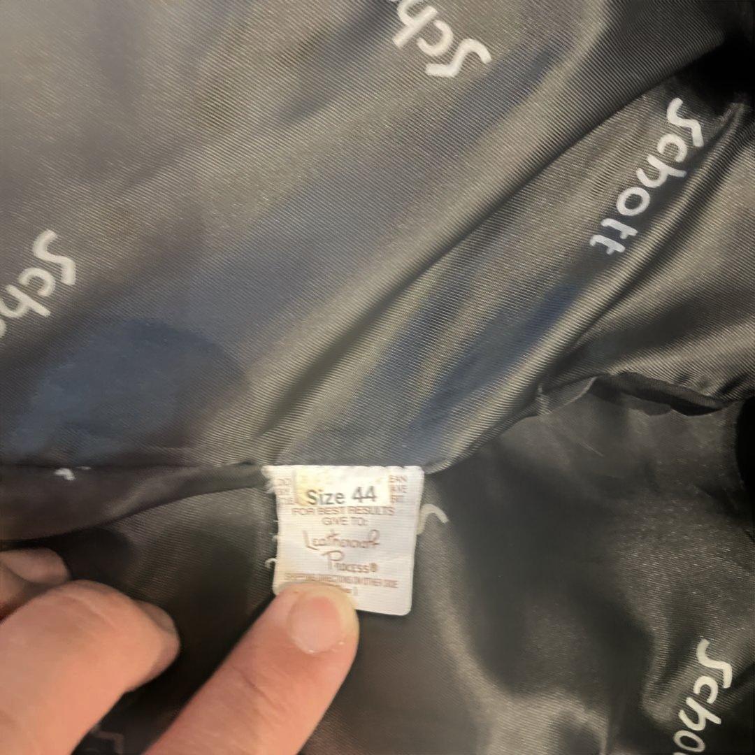 レアサイズ44米国製 Schott ライダースジャケット ライナー付641