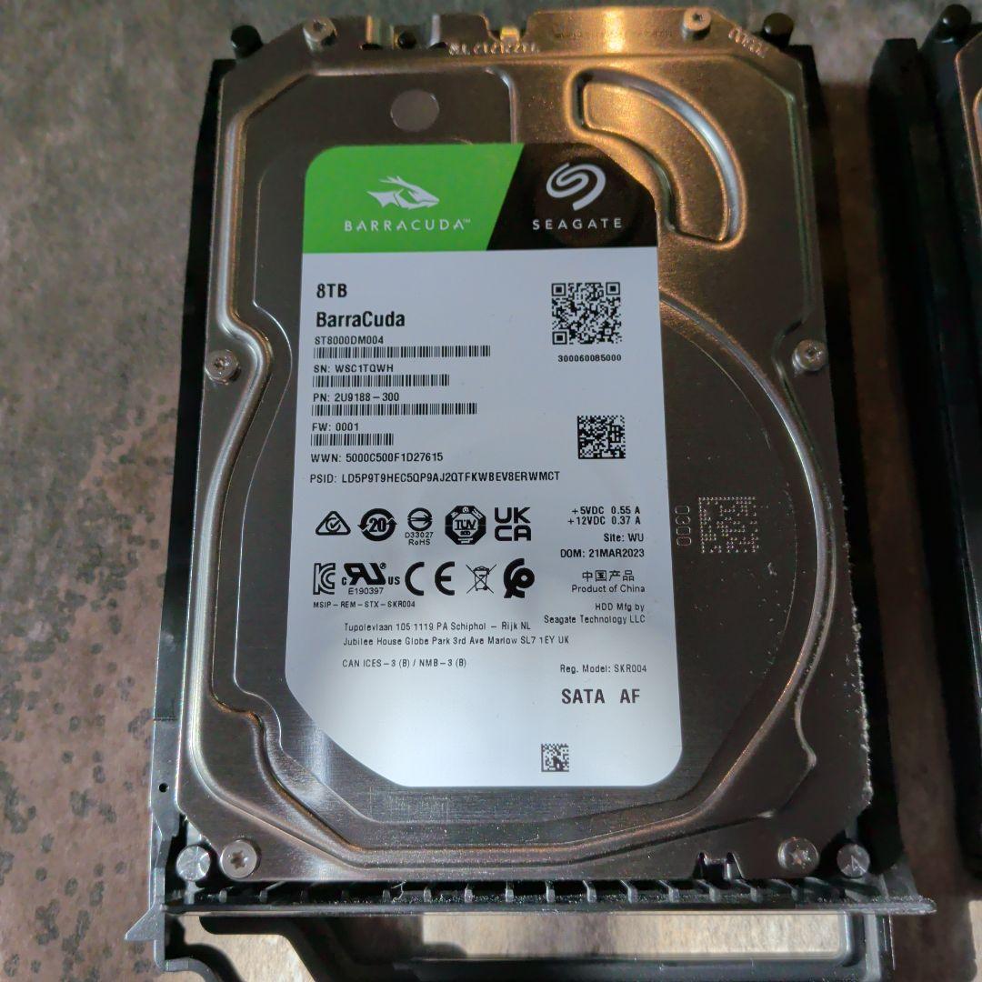QNAP TS-453d WD & Seagate 8TB HDD 計4台セット