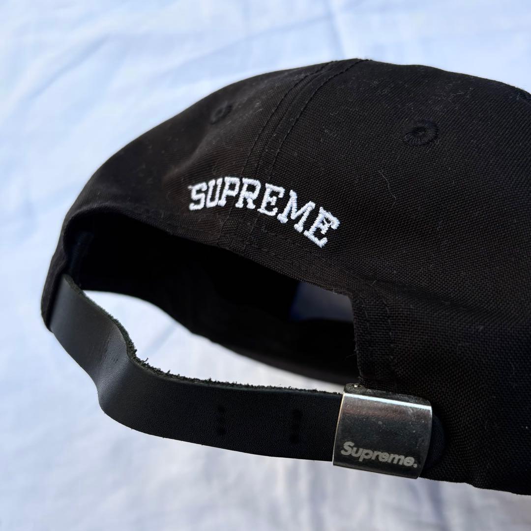 Supreme ブラック キャップ　cordura nylon USA
