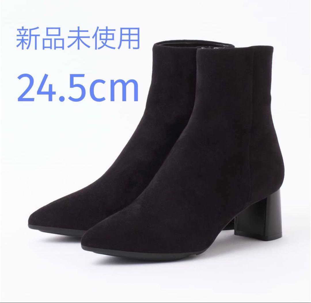 【新品未使用】DIANAダイアナ　ショートブーツ24.5cmブラック2025AW