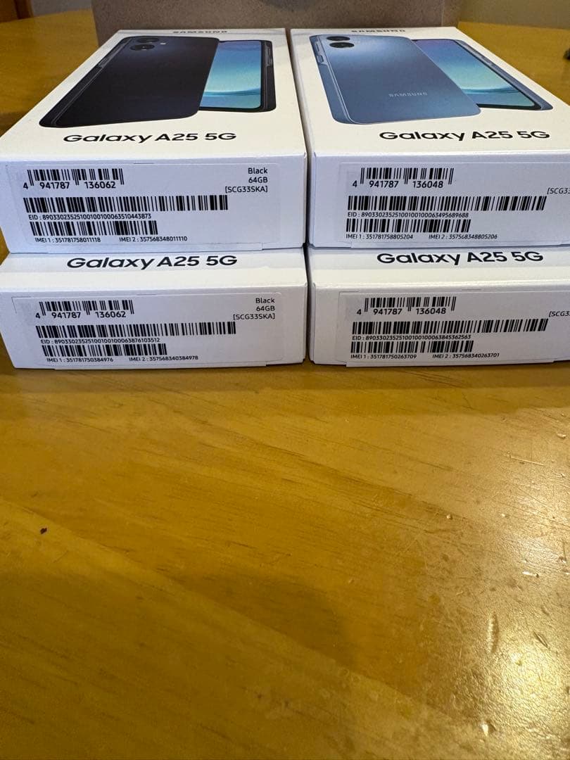 Samsung Galaxy A25 5G 新品未使用　4台セット