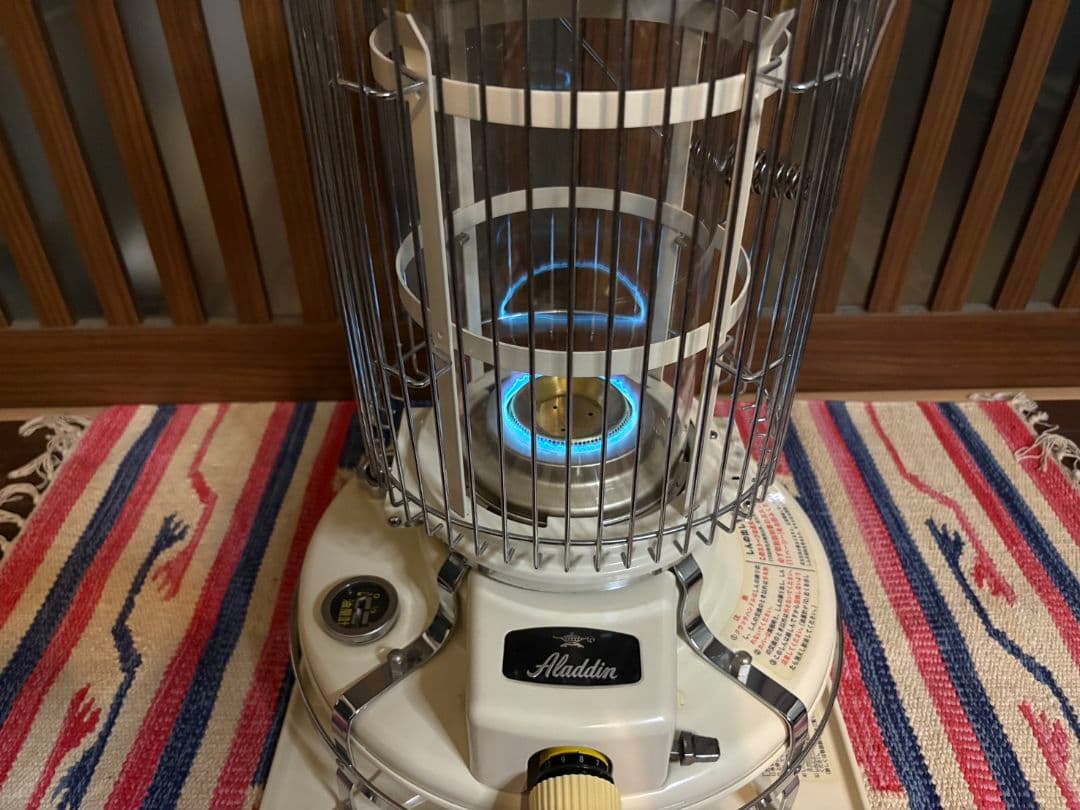 アラジンストーブ39型　ガラスチムニー　チムニーガード付　bf3905