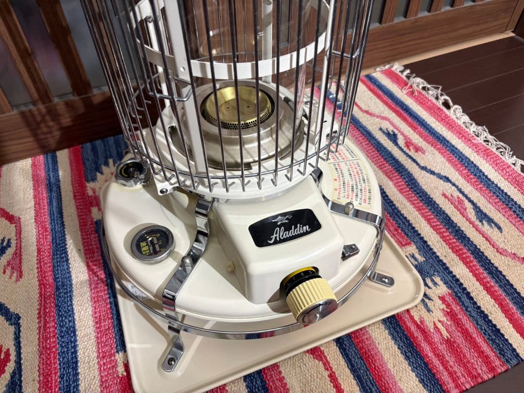 アラジンストーブ39型　ガラスチムニー　チムニーガード付　bf3905