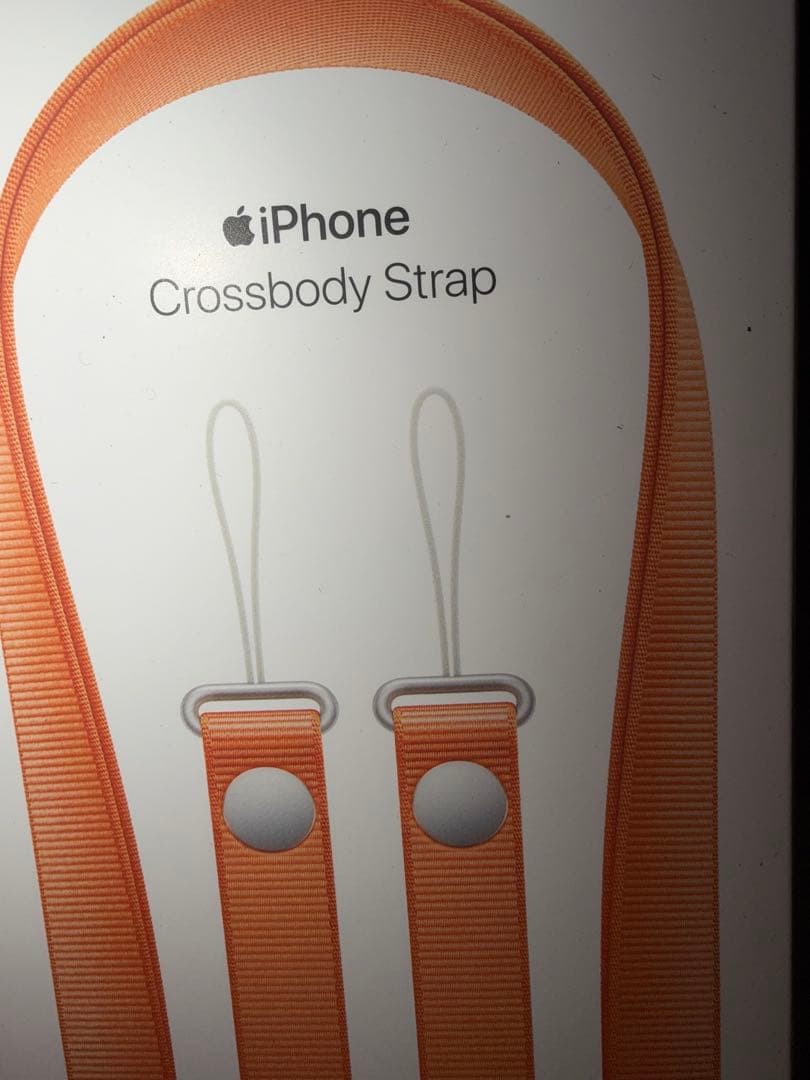 Apple純正　iPhone クロスボディストラップ オレンジ