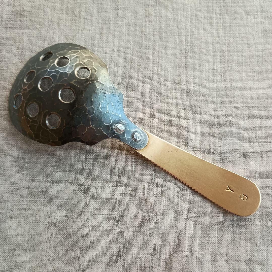 小西光裕サーブスプーン　サーブスプーン(穴あり)の2品　レア刻印あり