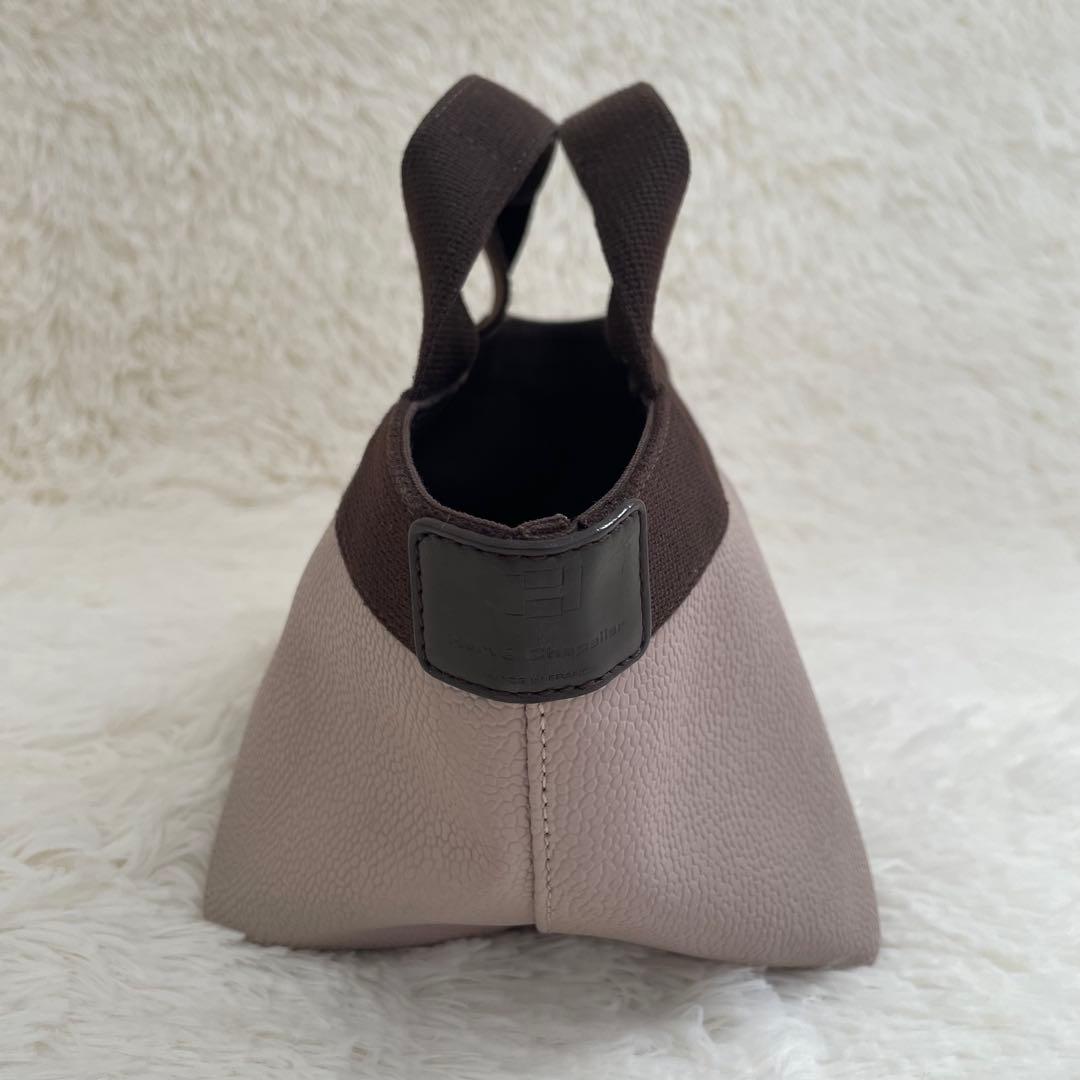 美品 エルベシャプリエ 701GPリュクス舟型トートS ハンドバッグ ピンク