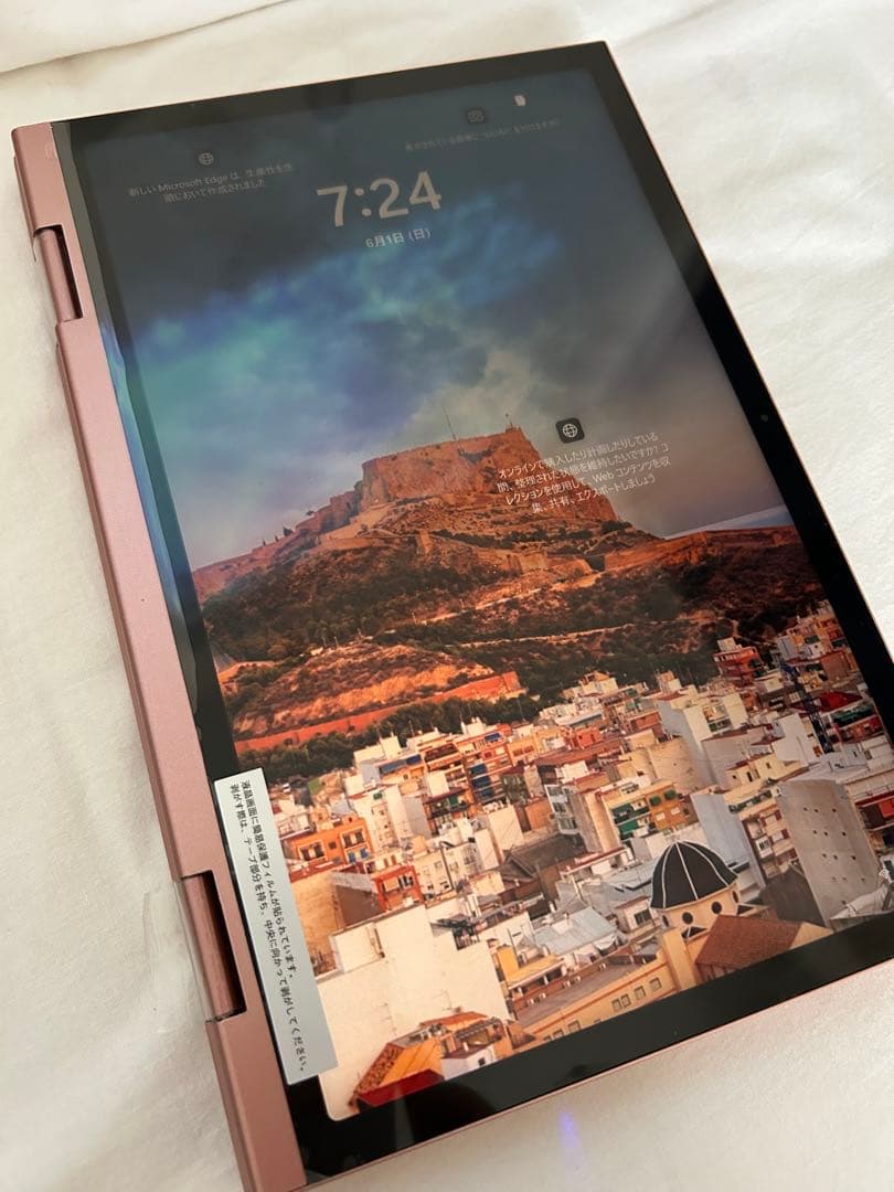 オールピンク　ノートPC 2way タッチパネル