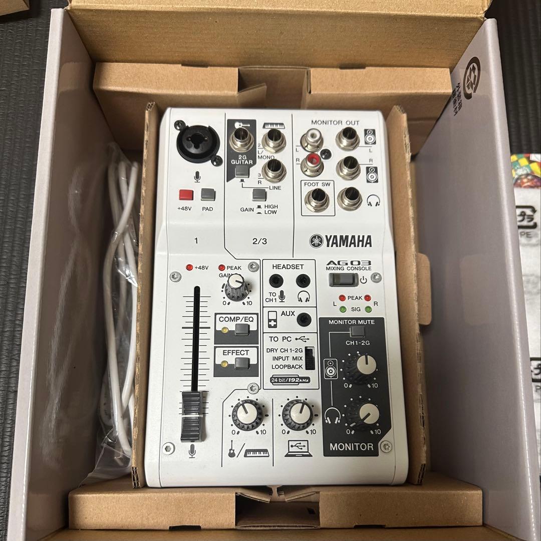 YAMAHA AG03 箱、説明書、ケーブル、おまけ付き