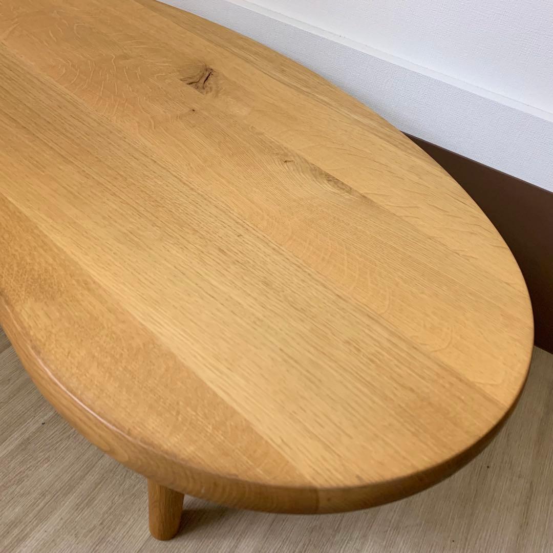 【美品】HIDA 飛騨産業 森のことば 豆型リビングテーブル センターテーブル