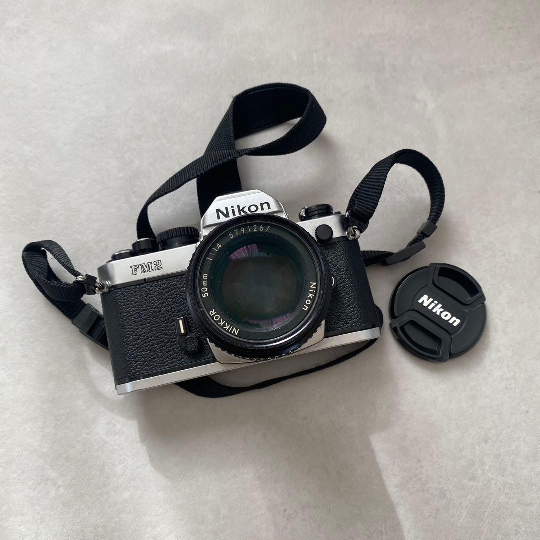 Nikon FM2 一眼レフカメラ Nikkor 50mmレンズ付き