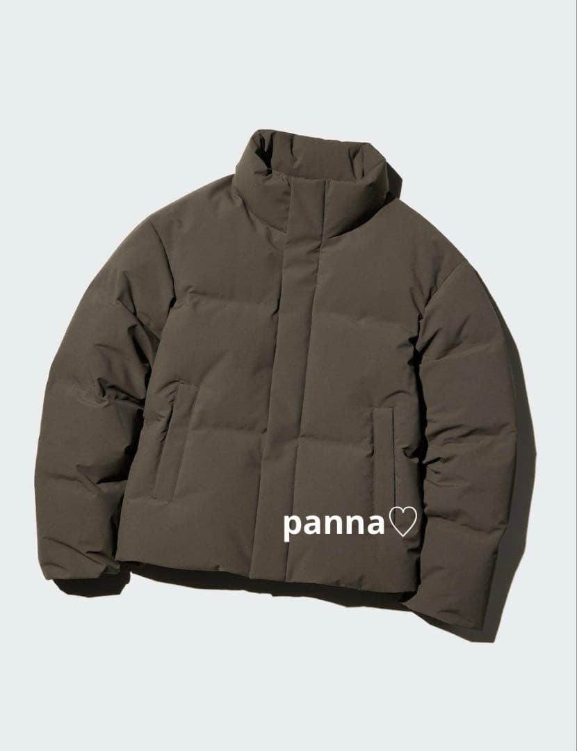 K☆新品未試着☆UNIQLO シームレスダウンジャケット ダークブラウンM