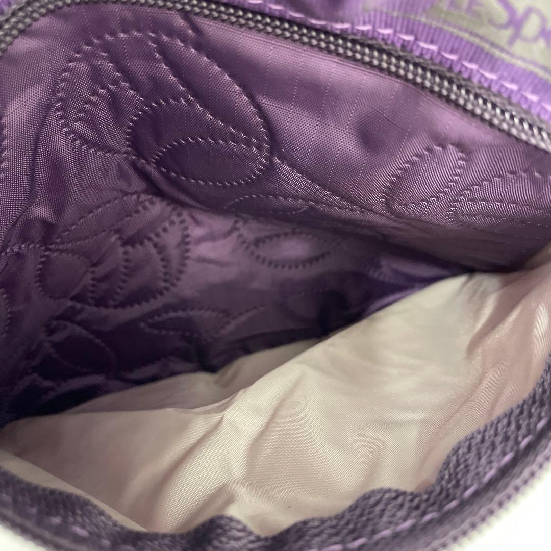 ●1466 LeSportsac レスポートサック　2way ボストンバッグ　紫