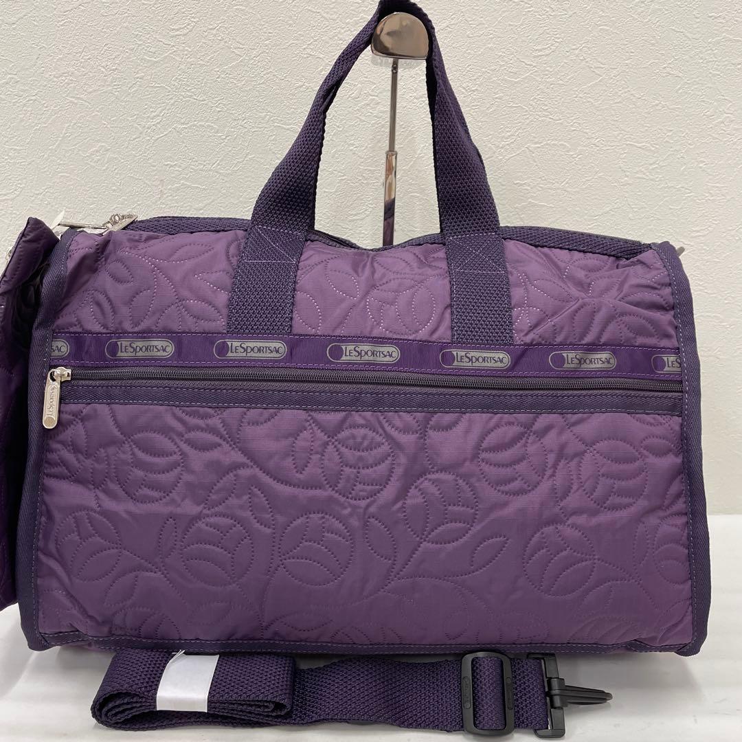 ●1466 LeSportsac レスポートサック　2way ボストンバッグ　紫