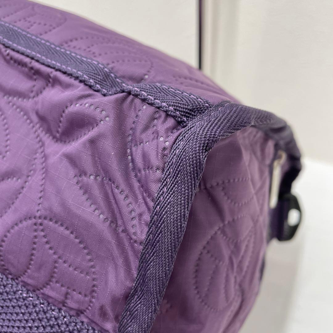 ●1466 LeSportsac レスポートサック　2way ボストンバッグ　紫
