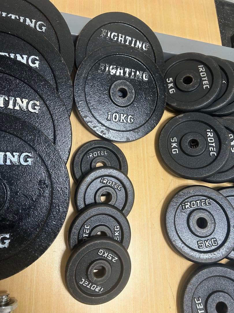 【合計195kg】iROTEC 28mm ダンベルシャフト4本付き 千葉県市川市