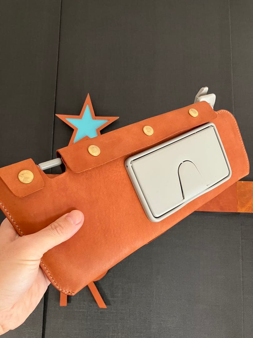 ジムニーJB64/JB74用サンバイザーレザーカバー　茶色牛革