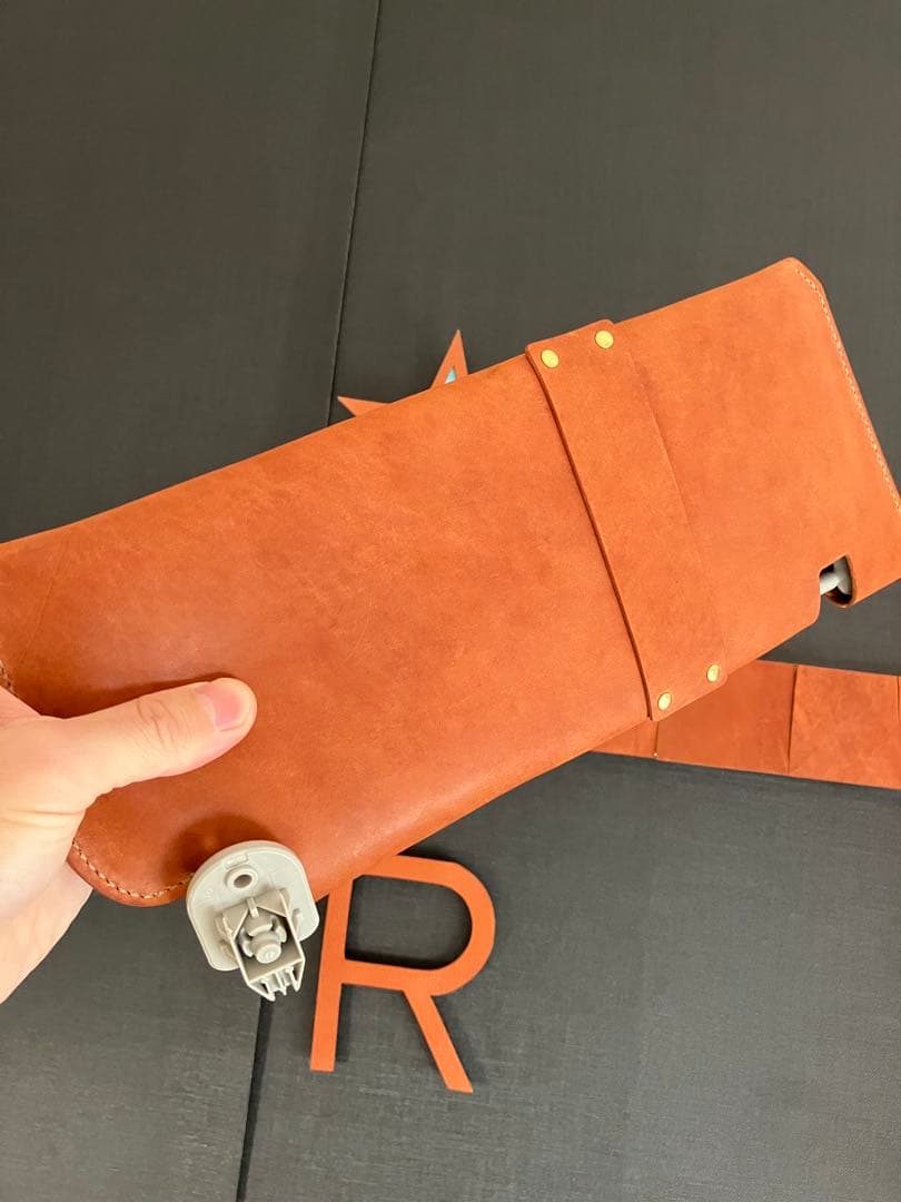 ジムニーJB64/JB74用サンバイザーレザーカバー　茶色牛革