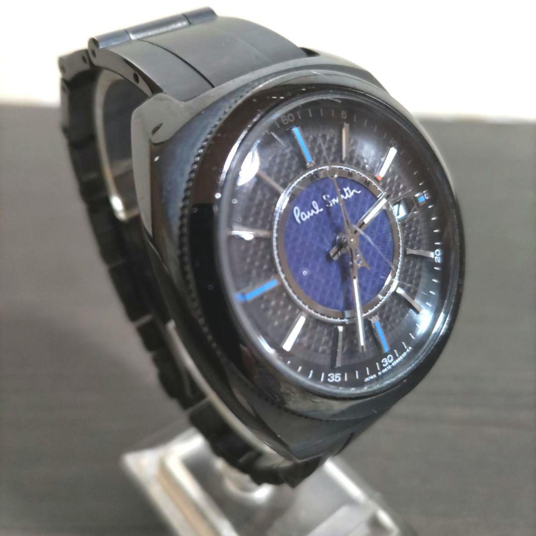 Paul Smith ソーラー電波腕時計 ブラック 【稼働品】